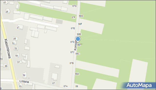 Wincentów, Wincentów, 68D, mapa Wincentów