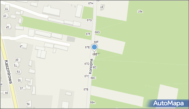 Wincentów, Wincentów, 68E, mapa Wincentów