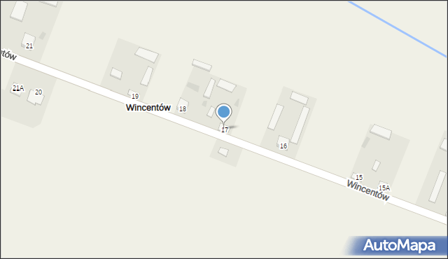 Wincentów, Wincentów, 17, mapa Wincentów