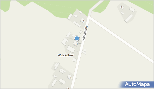 Wincentów, Wincentów, 6, mapa Wincentów