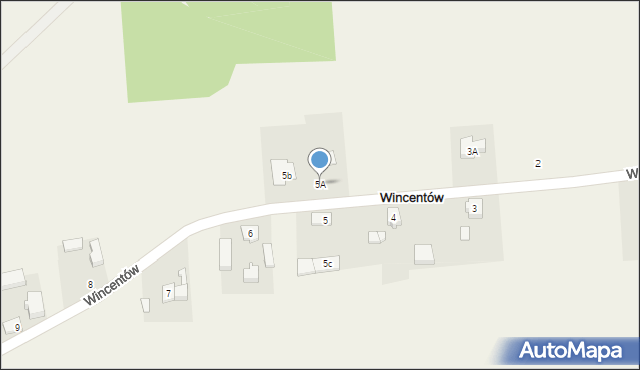 Wincentów, Wincentów, 5A, mapa Wincentów