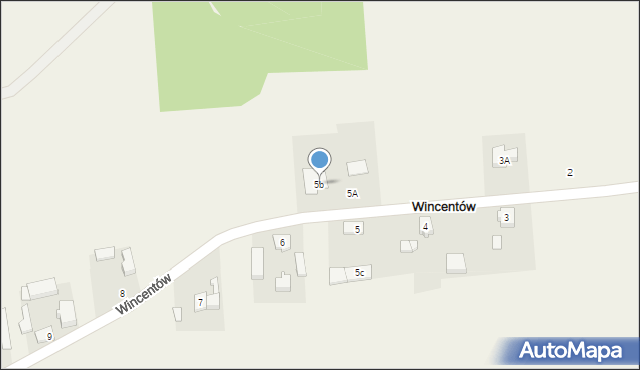 Wincentów, Wincentów, 5b, mapa Wincentów