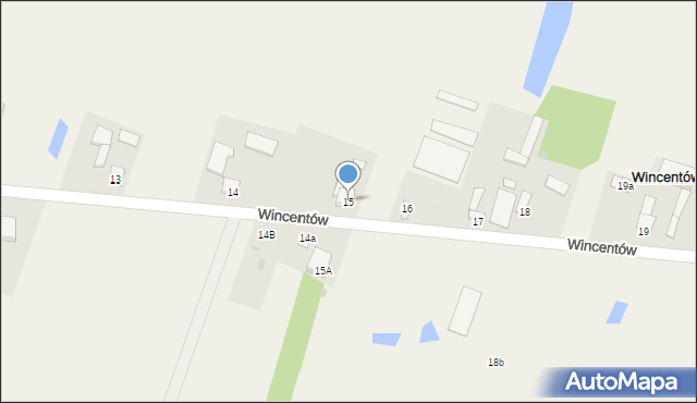 Wincentów, Wincentów, 15, mapa Wincentów