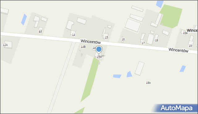 Wincentów, Wincentów, 15A, mapa Wincentów