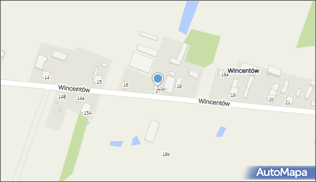 Wincentów, Wincentów, 17, mapa Wincentów