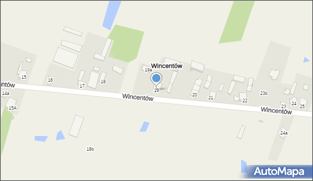 Wincentów, Wincentów, 19, mapa Wincentów