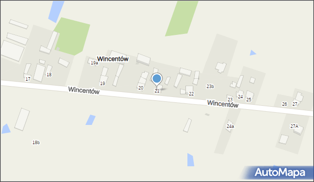Wincentów, Wincentów, 21, mapa Wincentów