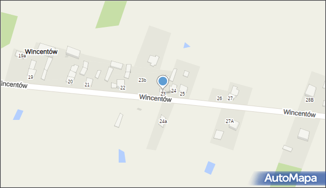 Wincentów, Wincentów, 23, mapa Wincentów