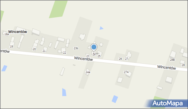 Wincentów, Wincentów, 24, mapa Wincentów