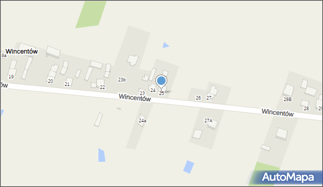 Wincentów, Wincentów, 25, mapa Wincentów