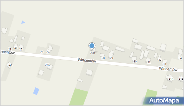 Wincentów, Wincentów, 28B, mapa Wincentów