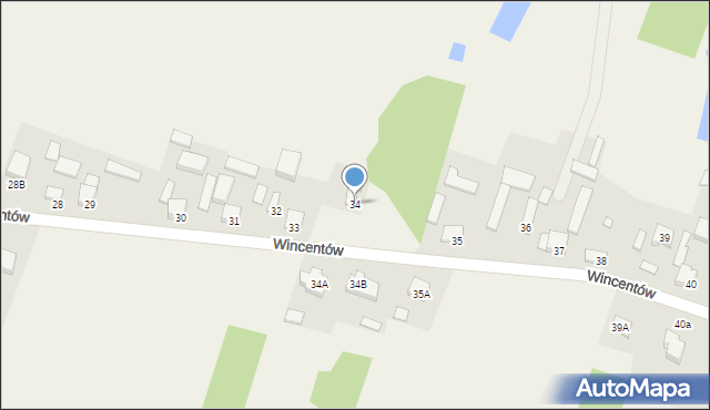 Wincentów, Wincentów, 34, mapa Wincentów