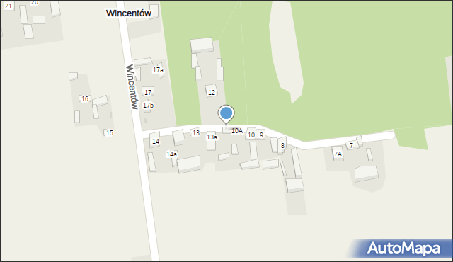 Wincentów, Wincentów, 11, mapa Wincentów