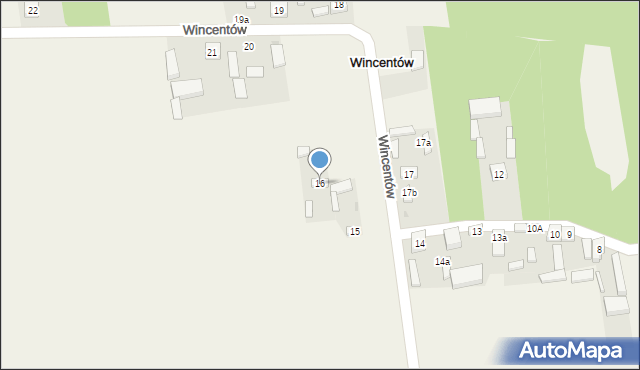 Wincentów, Wincentów, 16, mapa Wincentów