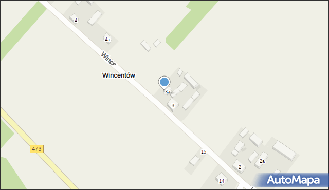 Wincentów, Wincentów, 3b, mapa Wincentów