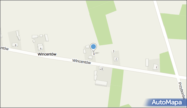 Wincentów, Wincentów, 4, mapa Wincentów