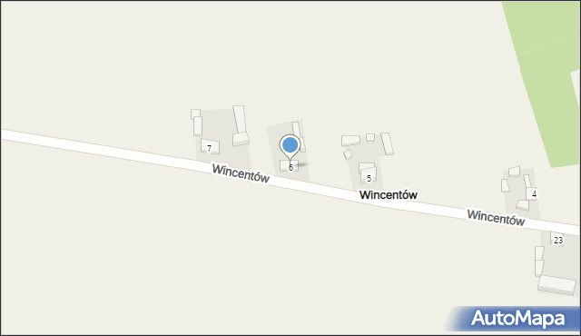 Wincentów, Wincentów, 6, mapa Wincentów