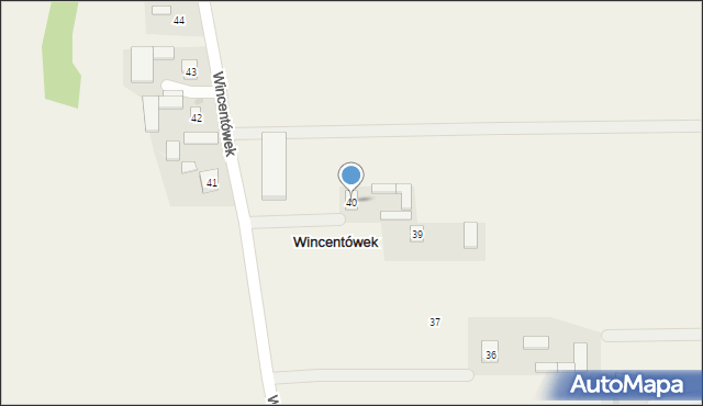 Wincentówek, Wincentówek, 40, mapa Wincentówek