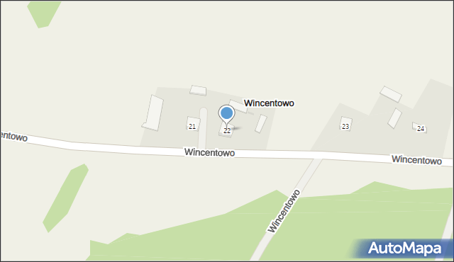 Wincentowo, Wincentowo, 22, mapa Wincentowo