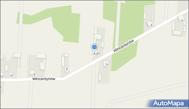 Wincentynów, Wincentynów, 7, mapa Wincentynów