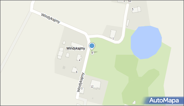 Windykajmy, Windykajmy, 8, mapa Windykajmy