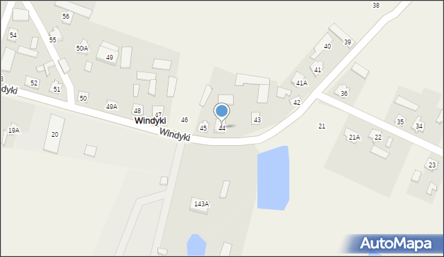 Windyki, Windyki, 44, mapa Windyki