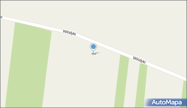 Windyki, Windyki, 69A, mapa Windyki