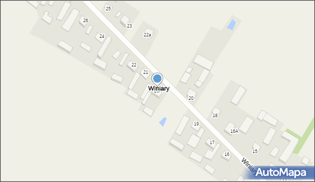 Winiary, Winiary, 20A, mapa Winiary