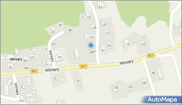 Winiary, Winiary, 130, mapa Winiary