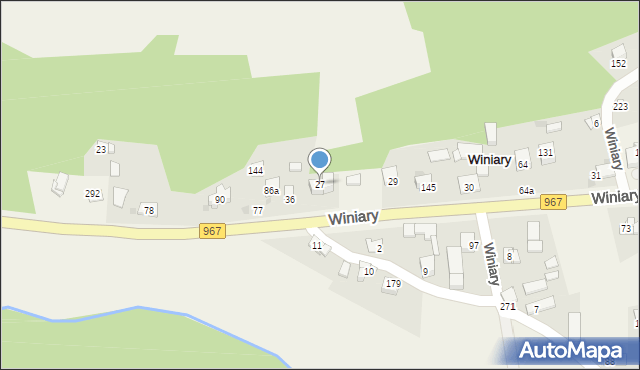Winiary, Winiary, 27, mapa Winiary