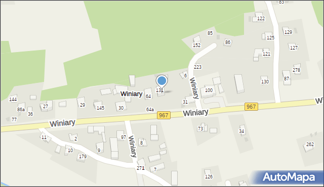 Winiary, Winiary, 31a, mapa Winiary