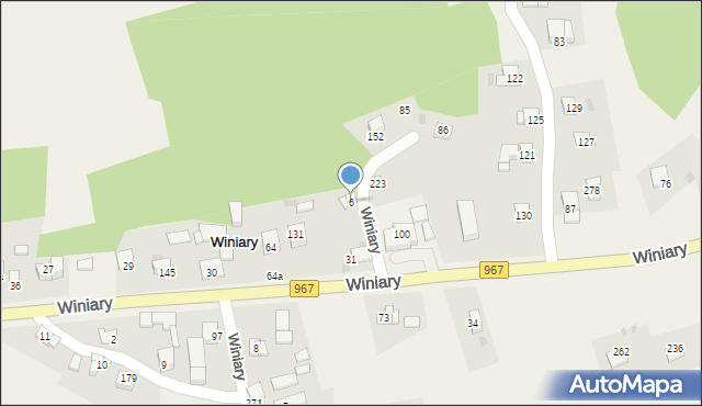 Winiary, Winiary, 6, mapa Winiary