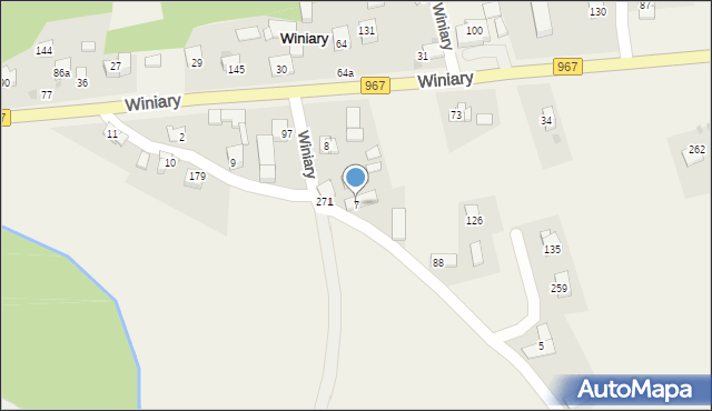 Winiary, Winiary, 7, mapa Winiary