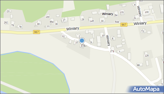 Winiary, Winiary, 79, mapa Winiary