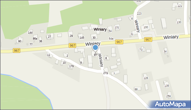 Winiary, Winiary, 97, mapa Winiary