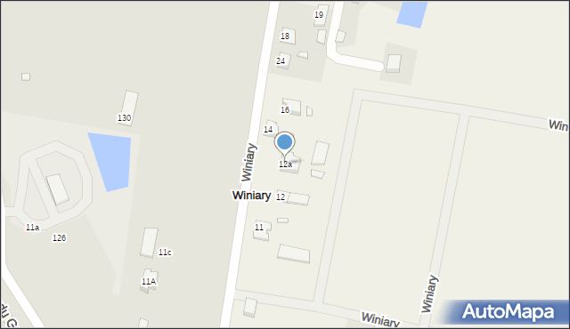 Winiary, Winiary, 12a, mapa Winiary