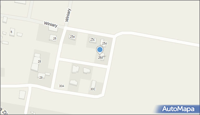 Winiary, Winiary, 26d, mapa Winiary