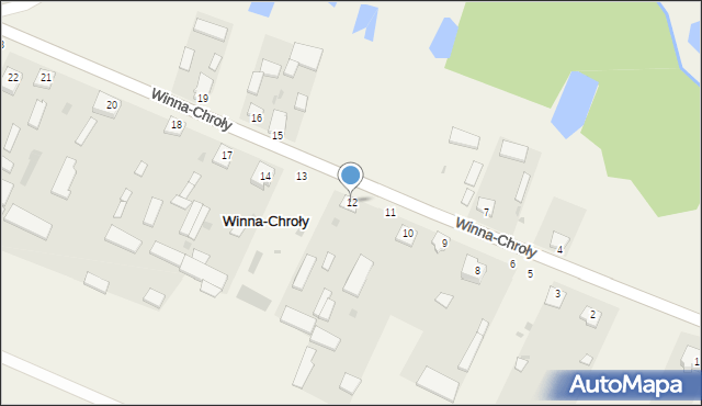 Winna-Chroły, Winna-Chroły, 12, mapa Winna-Chroły