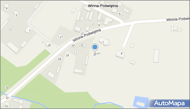 Winna-Poświętna, Winna-Poświętna, 10, mapa Winna-Poświętna