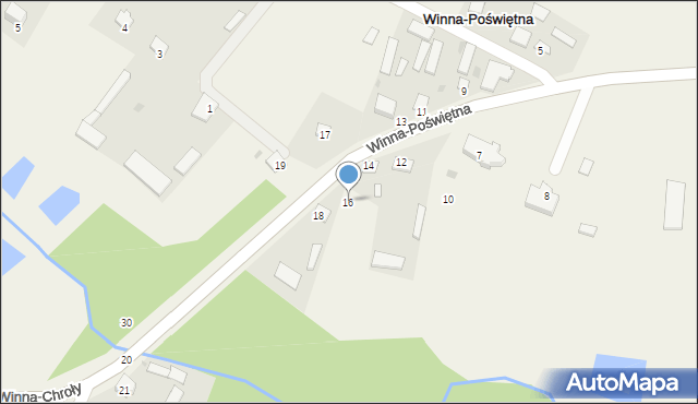 Winna-Poświętna, Winna-Poświętna, 16, mapa Winna-Poświętna