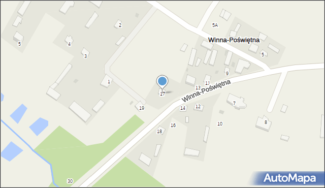 Winna-Poświętna, Winna-Poświętna, 17, mapa Winna-Poświętna