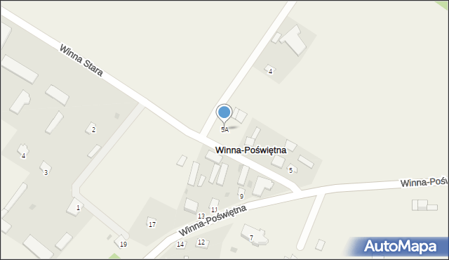 Winna-Poświętna, Winna-Poświętna, 5A, mapa Winna-Poświętna