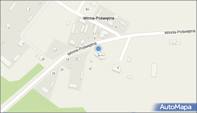 Winna-Poświętna, Winna-Poświętna, 7, mapa Winna-Poświętna