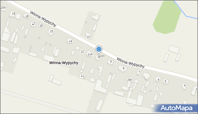 Winna-Wypychy, Winna-Wypychy, 10, mapa Winna-Wypychy
