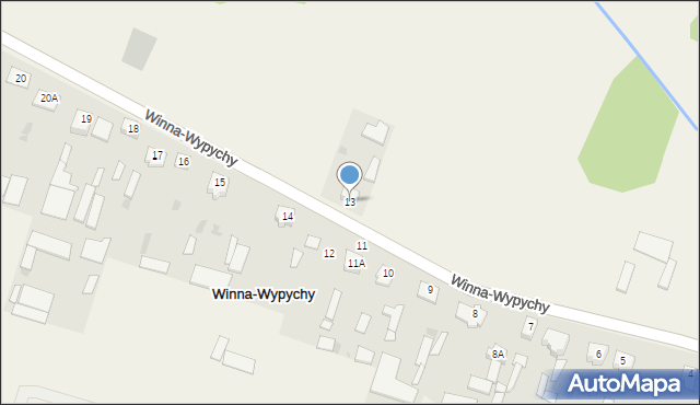 Winna-Wypychy, Winna-Wypychy, 13, mapa Winna-Wypychy