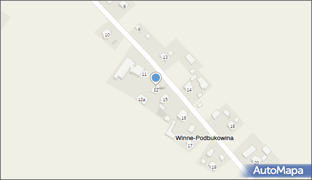 Winne-Podbukowina, Winne-Podbukowina, 12, mapa Winne-Podbukowina