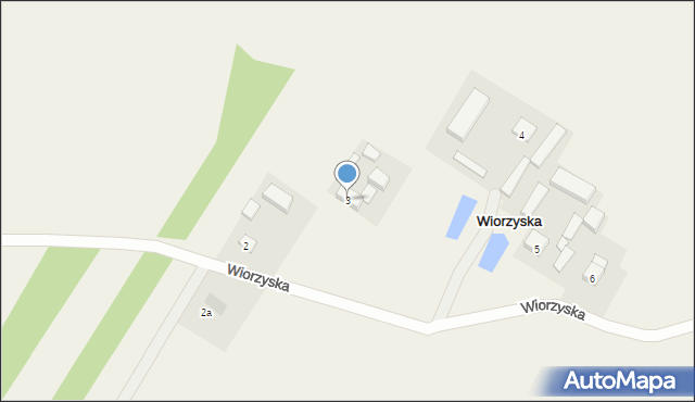 Wiorzyska, Wiorzyska, 3, mapa Wiorzyska