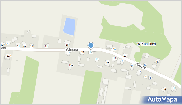 Wiosna, Wiosna, 14, mapa Wiosna