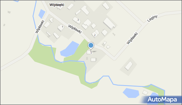 Wipławki, Wipławki, 1, mapa Wipławki