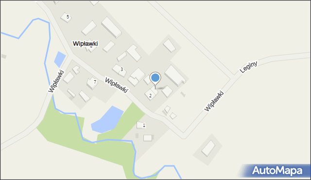 Wipławki, Wipławki, 2A, mapa Wipławki